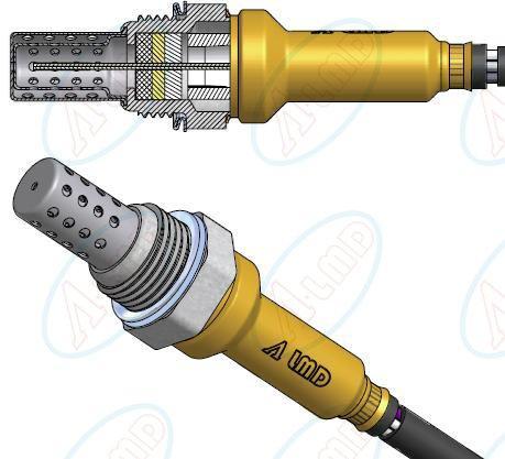 ΑΙΣΘΗΤΗΡΕΣ ΟΞΥΓΟΝΟΥ (ΑΙΣΘΗΤΗΡΑΣ ΛΑΜΔΑ - Λ) Μετράει την περιεκτικότητα των ρύπων σε οξυγόνο (εύρεση CO, HC, NOx) Το σήμα εξόδου του αισθητήρα λ