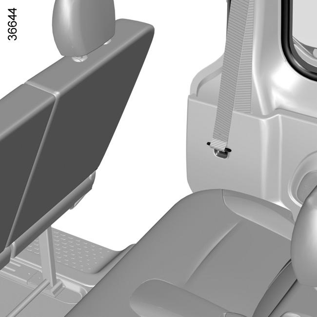 ΠΙΣΩ ΚΑΘΙΣΜΑΤΑ: Λειτουργικότητες (1/4) 1 2 A 5 3 4 Ανάλογα με το αυτοκίνητο, μπορούν να τοποθετηθούν δύο καθίσματα πίσω: το κάθισμα 2 (2 η σειρά καθισμάτων) και το κάθισμα 1 (3 η σειρά καθισμάτων).