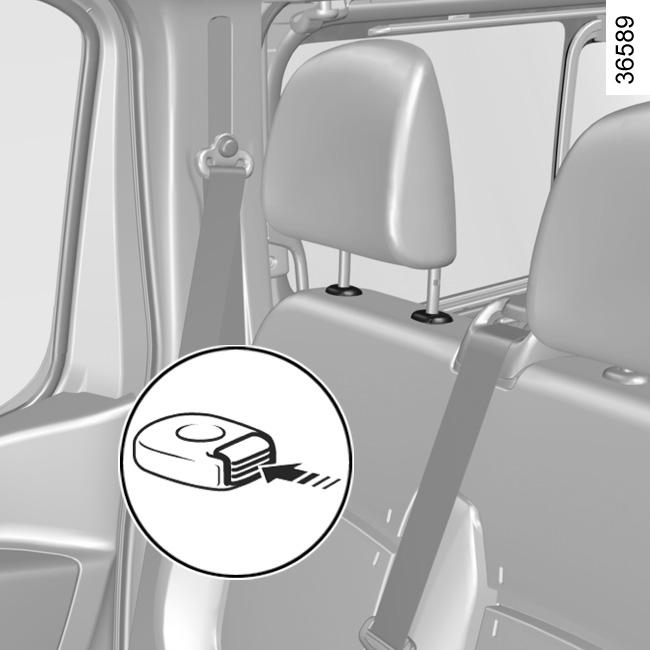 ΕΜΠΡΟΣ ΠΡΟΣΚΕΦΑΛΑ A 2 Για να βγάλετε το προσκέφαλο Ανεβάστε το προσκέφαλο στην υψηλότερη θέση του (αλλάξτε κλίση στην πλάτη του καθίσματος, εάν είναι απαραίτητο).