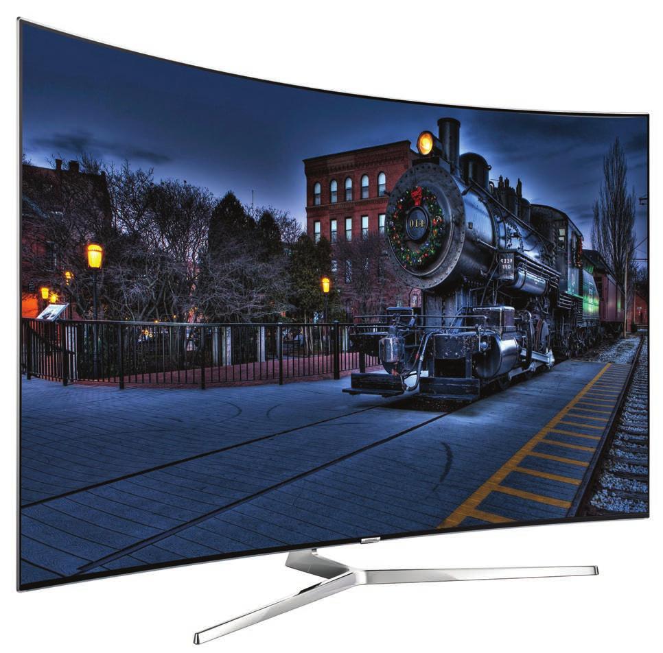 Μήπως να µαζέψεις την παρέα για τις γιορτές; Samsung Curved Smart TV 55" 55KS9000 Ευκρίνεια: 4Κ Ultra HD Συχνότητα:
