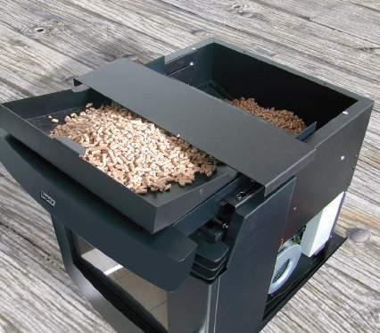 Das Herausziehen kann auch während dem normalen Betrieb geschehen, ohne dass das Abkühlen abgewartet werden muss. Insertos de la chimenea.