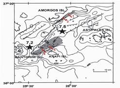 Ηφαίστειο Columbo 8ο Πανελλήνιο Συμποσιο Ωκεανογραφίας & Αλιείας μεγέθους άσπρα σφουγγάρια αλλά το πλέον χαρακτηριστικό είναι η μεγάλη παρουσία πυκνού αιωρούμενου οργανικού υλικού στα κατώτερα και