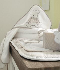 baby bear beige Σετ πάντα, κουνουπιέρα, πάπλωμα 171 Σεντόνια σετ 3