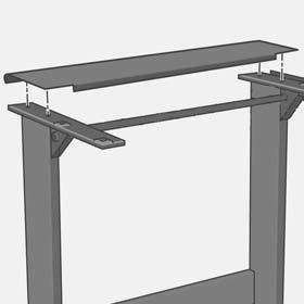 Tighten the screws with the T-handle Torx driver T30 found in the assembly kit.