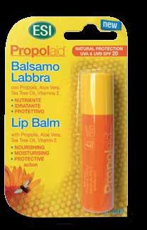 ΑΝΟΣΟΠΟΙΗΤΙΚΟ Propolaid Lip Balm Προστατεύει τα χείλη από τον ήλιο και το κρύο με UVA και UVB SPF 20 Το Prpopolaid Lip Balm με UVA & UVB SPF 20 προστατεύει τα χείλη και έχει καταπραϋντική και