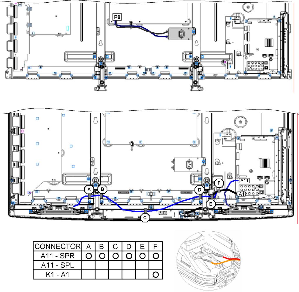 0 Wiring Connection Diagram 0.. Caution statement. Caution: Please confirm that all flexible cables are assembled correctly.