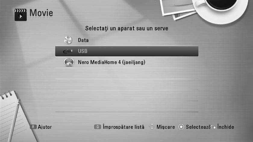 24 Conectare 2 Conectare y Chiar dacă playerul este corect conectat şi configurat, unele conţinuturi de pe internet pot să nu funcţioneze bine datorită traficului de pe internet, calităţii sau