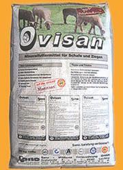 Ovisan Προϊόν: Ovisan Το Ovisan είναι συμπληρωματική ανόργανη ζωοτροφή για αιγοπρόβατα Περιέχει πολλές πηγές μαγνησίου για ετεροχρονισμένη αφομοίωση, αυξημένη απόδοση και καλή υγεία.