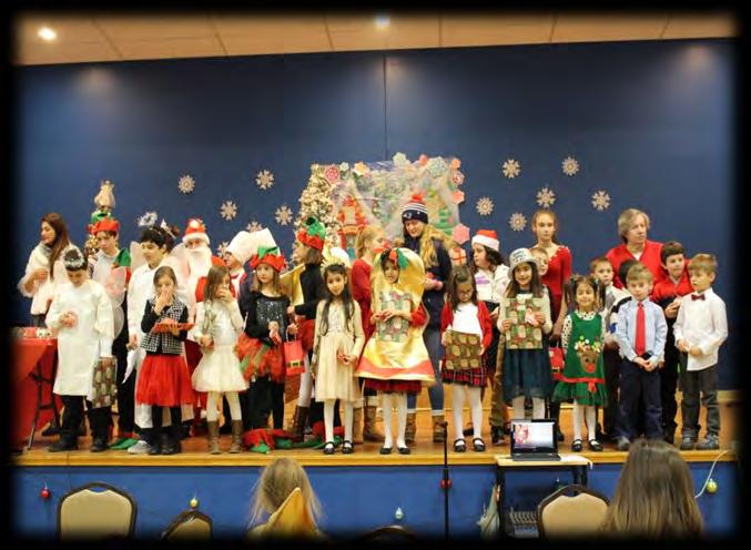 ! On Saturday,December 17 th,the Greek School students participated in the program for the celebration of Christmas.The program was presented in the Community Center of our Church.