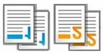 Σελιδοποίηση αντιγράφων Εάν εκτυπώσετε πολλά αντίγραφα ενός εγγράφου, μπορείτε να επιλέξετε να εκτυπώσετε τα αντίγραφα ως ένα σύνολο (με σελιδοποίηση) ή να εκτυπώσετε τα αντίγραφα ως σύνολα σελίδων