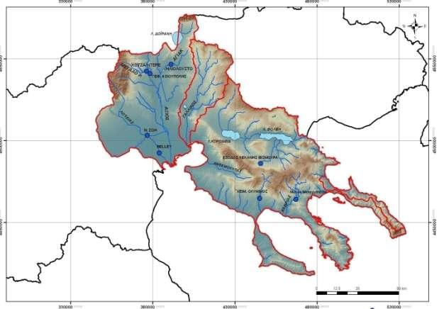 Πίνακας 3-21: Χαρακτηριστικά υδρομετρικών σταθμών ΥΔ 10.