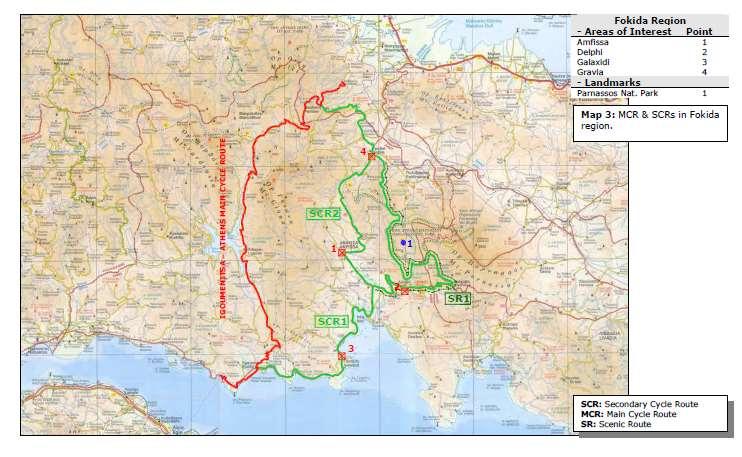 Δηθόλα Π.2.8: Οη θχξηεο θαη δεπηεξεχνπζεο πνδειαηηθέο δηαδξνκέο, ζχκθσλα κε ηελ έθζεζε ηνπ πξνγξάκκαηνο CY.RO.N.MED.