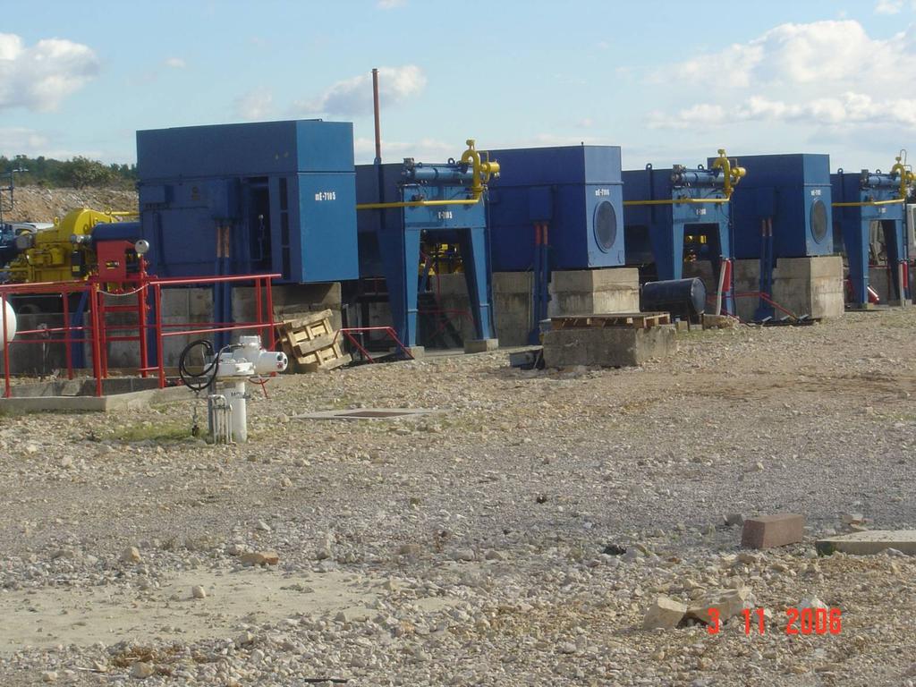 Kavezni motori naftovodnih pumpi na terminalu