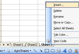 hện ra như hình.2,chọn Worksheet và bấm nút OK để chèn. Hình. 22 Chèn thêm worksheet Hình.