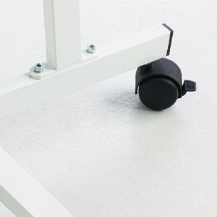 ie Tafeln können auf drei Höhenstellungen aufgestellt werden.