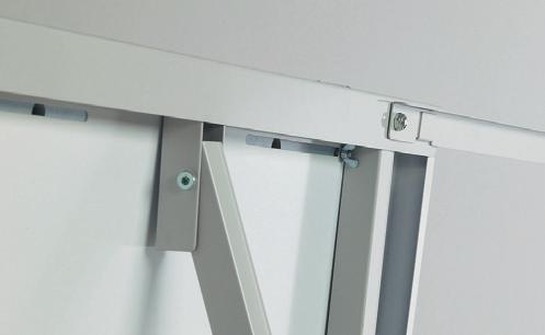 Τηλεσκοπικά πόδια και θήκη για µαρκαδόρους. Flipchart Standard Plus Flipchart mit Schnellklemme und flexibelen Aufhängepunkten.