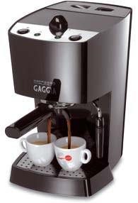 Espresso is fitted with the traditional Gaggia s