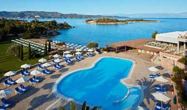 Barcelo Hydra Beach 5* Πλέπη Αργολίδας Το Barcelo Hydra Beach είναι χτισμένο ανάμεσα σε φοίνικες, ακριβώς επάνω στην παραλία της περιοχής Θερμησία και διαθέτει κέντρο σπα και εξωτερική πισίνα με θέα