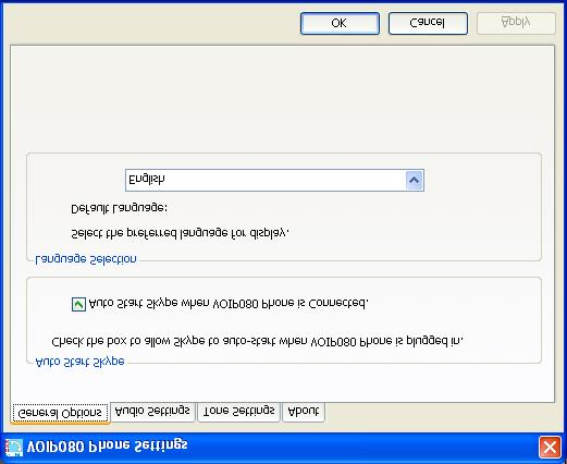 GR Ñýèìéóç ëåéôïõñãéþí Ñõèìßóåéò Ôï ëïãéóìéêü VOIP080 óáò åðéôñýðåé íá ñõèìßóåôå ôéò ëåéôïõñãßåò ôïõ ôçëåöþíïõ óáò ãéá ôçí êáëýôåñç åîõðçñýôçóþ óáò.