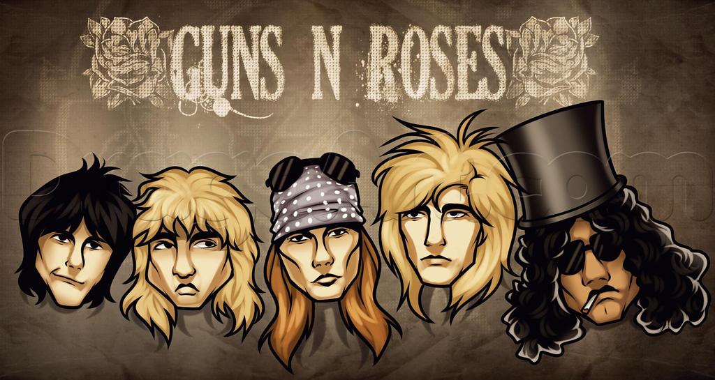 GUNS N ROSES Με την συγχώνευση των Hollywood Rose(Axl Rose) και των L.