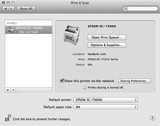 Windows Mac OS X Z okenca Mrežni pripomočki Epson v Seznam programske opreme ne odstranite kljukice. Ne uklanjajte znak potvrde u Epson mrežni uslužni programi na Popis softvera.