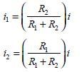 Σχήμα 2(α) Αντιστάσεις σε σειρά Σχήμα 2(β) Αντιστάσεις παράλληλα Αντιστάσεις παράλληλα: Όλα τα στοιχεία σε αυτήν την περίπτωση έχουν την ίδια τάση όπως στο σχήμα 2.2 (β).