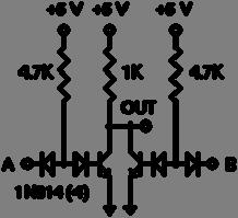 Diode Transistor Logic (DTL) - NOR Όταν όλες οι είσοδοι είναι στο L, τότε όλες οι δίοδοι εισόδων άγουν και