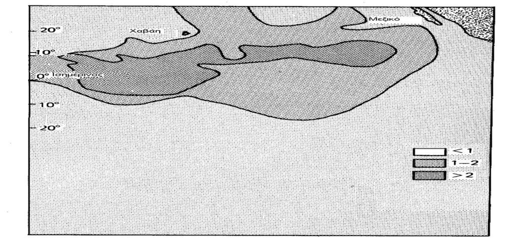 Υποθαλάσσια στρώματα κονδύλων του μαγγανίου (5/5) Εικόνα 4: Περιεκτικότητα σε χαλκό των κονδύλων του