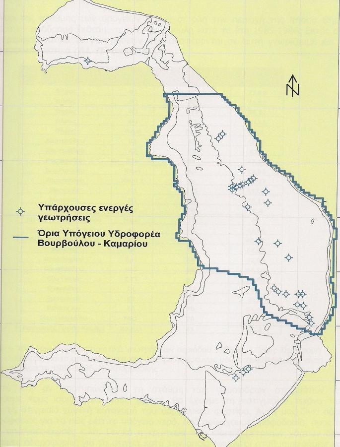 5.3 Υδροφόροι σχηματισμοί Οι διάφοροι λιθολογικοί σχηματισμοί που παρουσιάζονται στο γεωλογικό χάρτη ταξινομούνται σε διαφορετικές υδρολιθολογικές ενότητες οι οποίες είναι οι κρυσταλλικοι