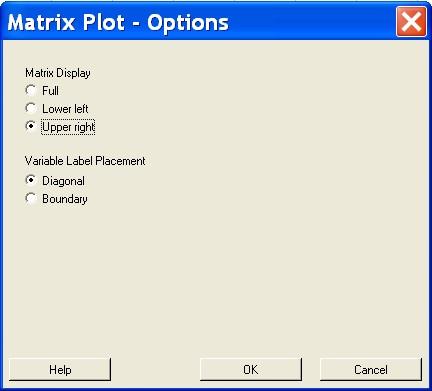 κατάλογο). Πατάμε στο κουμπί Matrix Options.