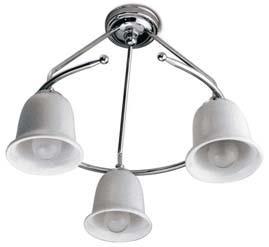 8 Lampadario con Ceramica Ceiling lamp with Ceramic L. 37 - H. 31 - P.