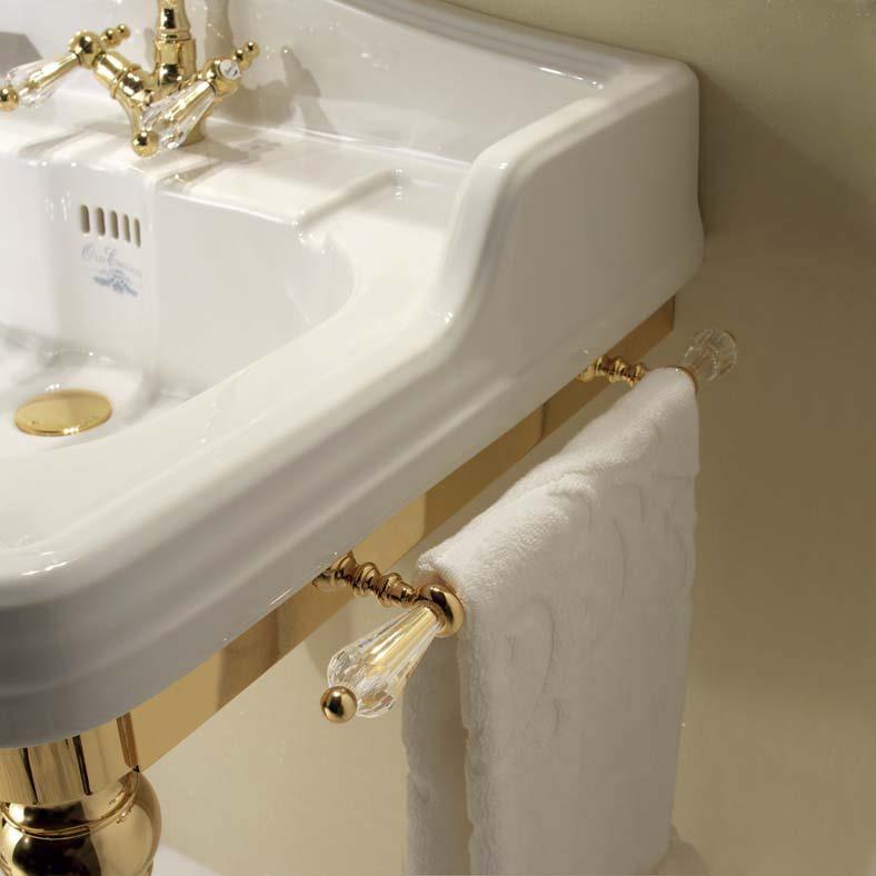 BOHEME BO3070 Consolle Boheme con Lavabo LA01, Sifone e Salviette Boheme Consolle with Basin LA01, Trap and Towel L. 85 - H. 104 - P.