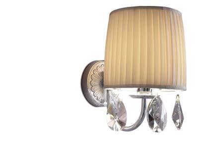 22 TR24 Applique Trexia con Paralume Wall lamp Trexia with lampshade E14-40W L.