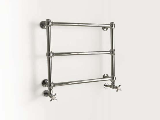 Wall Towel Warmers SUITE in Brass, Electric Version 270W. L. 49,5 - H. 107 - P.