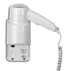 5,5 HO11S Asciugacapelli el.220 Volt e presa Rasoio Wall hairdryer 220 Volt with Shaver socket L. 21 - H. 54 - P.