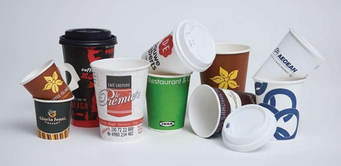 Cups - Lids Ποτήρια - Καπάκια Hot cups printed/ Ποτήρια για ζεστά ροφήματα εκτυπωμένα AGPAP163 Paper cup for hot drink 16 OZ Beige Χάρτινο ποτήρι 16 ουγγιών για ζεστό ρόφημα Μπεζ 20 χ 50 AGPAP165