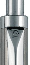 AMOUR Φινετσάτο ball point στυλό Pierre Cardin. Πολυτελές στέλεχος αλουμινίου σε ασημί χρώμα διακοσμημένο με λεπτή παράλληλη χάραξη στη βάση και λεπτό κλιπ.