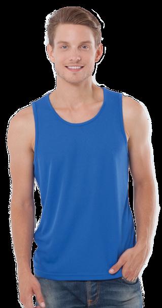 SPORT T-SHIRT ARUBA MAN REF: SPORTARBM Χαρακτηριστικός: ανδρικο μπλουζακι. T-back. Σύνθεση: 100% πολυέστερ. Βάρος: 130 γρ. Characteristics: Racer back style.