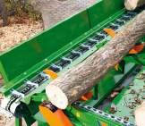 Συστήματα εναπόθεσης ξύλου Ένας μεγαλύτερος αριθμός κορμών μπορεί να αποτεθεί με περονοφόρο ανυψωτικό ή γερανό φόρτωσης