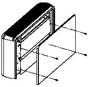 Η µονάδα fan coil µε το κάλυµµα PVB δεν µπορεί να εγκατασταθεί σε τοίχο.