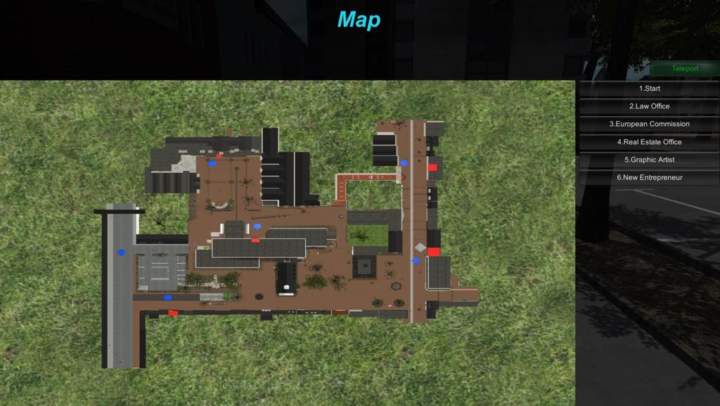 4.5.2 Max Map Ακολούθως έχουμε τον Max Map ο οποίο εμφανίζετε με το πάτημα του κουμπιού «Μ» και ο οποίος έχει σαν σκοπό την γρήγορη και εύκολη μετάβαση του χαρακτήρα σε διάφορα σημεία εντός της πόλης.