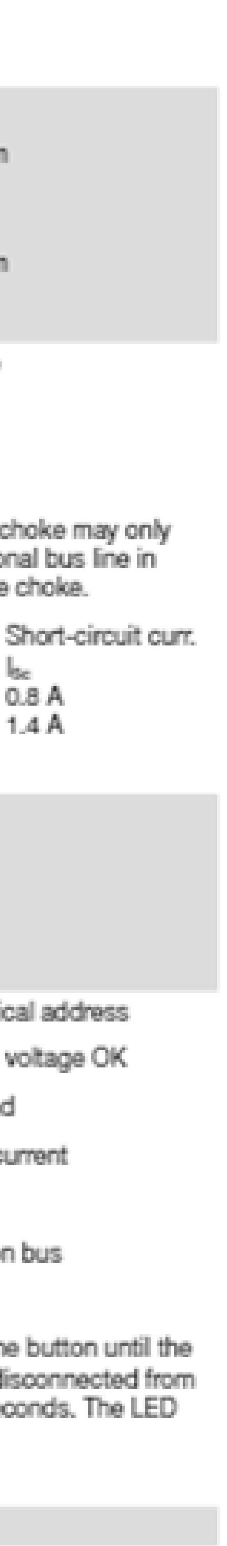 The load and other messages can be sent via KNX for monitoring and diagnostic voltage output is