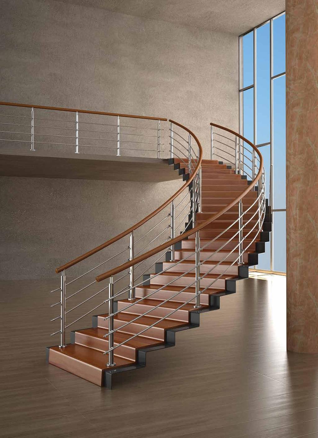 . F50 Railing System is based on an extremely simple design and constructional concept: a tubular system of anodized or polyester powder coated aluminum, which is elaborately