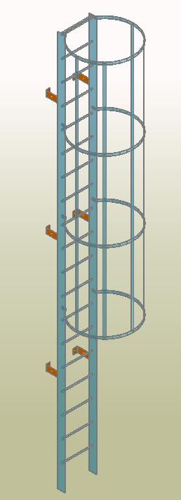 Advance Steel 2010 Cage ladder macro