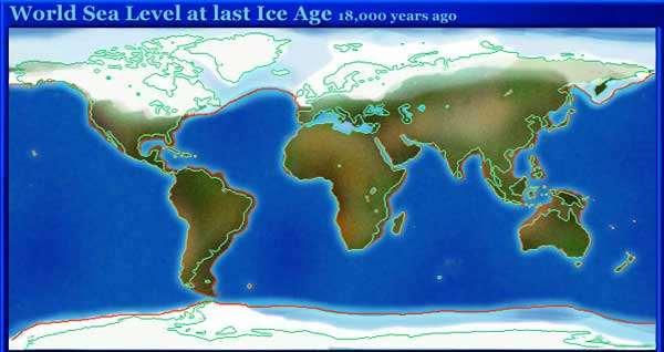 18.000 χρόνια πριν υπήρχαν πάγοι σχεδόν παντού στο Β. ημισφαίριο!