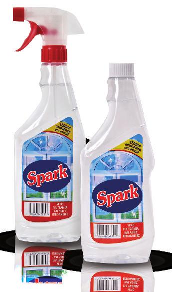 Spark Kαθαριστικά για τζάμια & επιφάνειες Spark υγρό τζαμιών μπλε