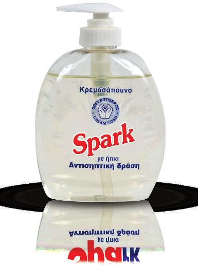 Spark Kρεμοσάπουνο & gel καθαρισμού χεριών Spark υγρό Kρεμοσάπουνο με φράουλα & βανίλια 500 ml Spark liquid soap