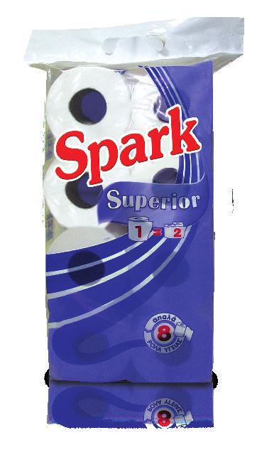 Ρολά/ Rolls/Unit 9 8 Spark 8 ρολά υγείας Superior 130 γρ.