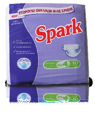 μωρομάντιλα Spark 72 wet