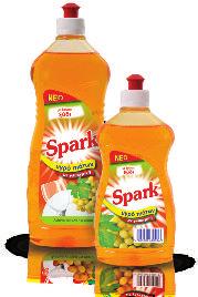500 ml / 750 ml Spark υγρό πιάτων με λεμόνι 750 ml Spark dish liquid soap lemon